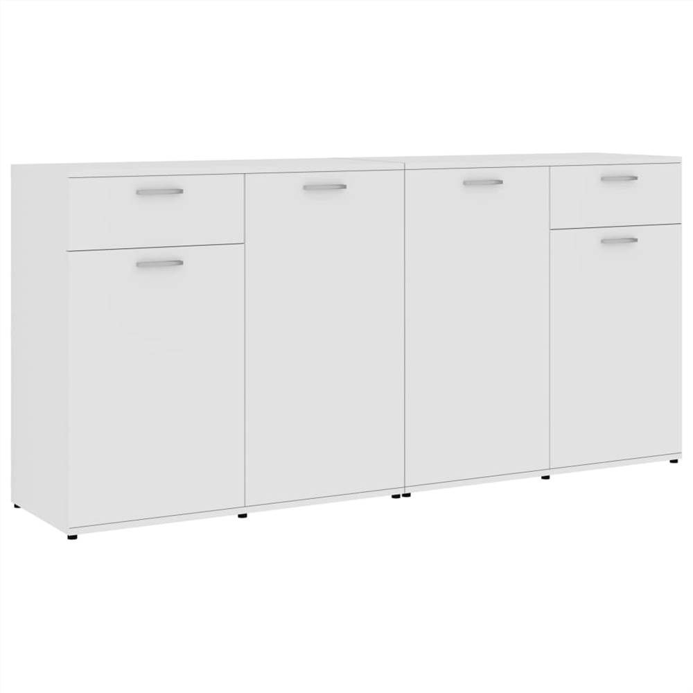 Sideboard White 160x36x75 cm Chipboard