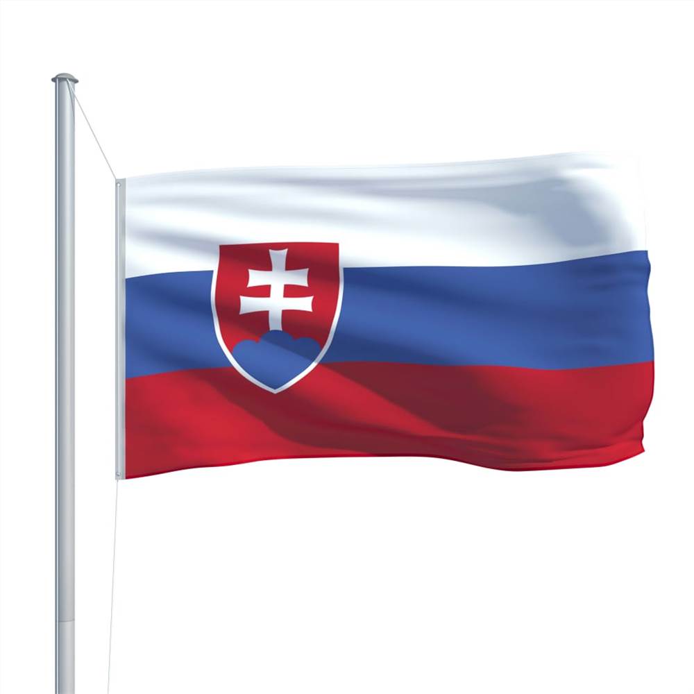 Slovakia Flag and Pole Aluminium 6,2 m