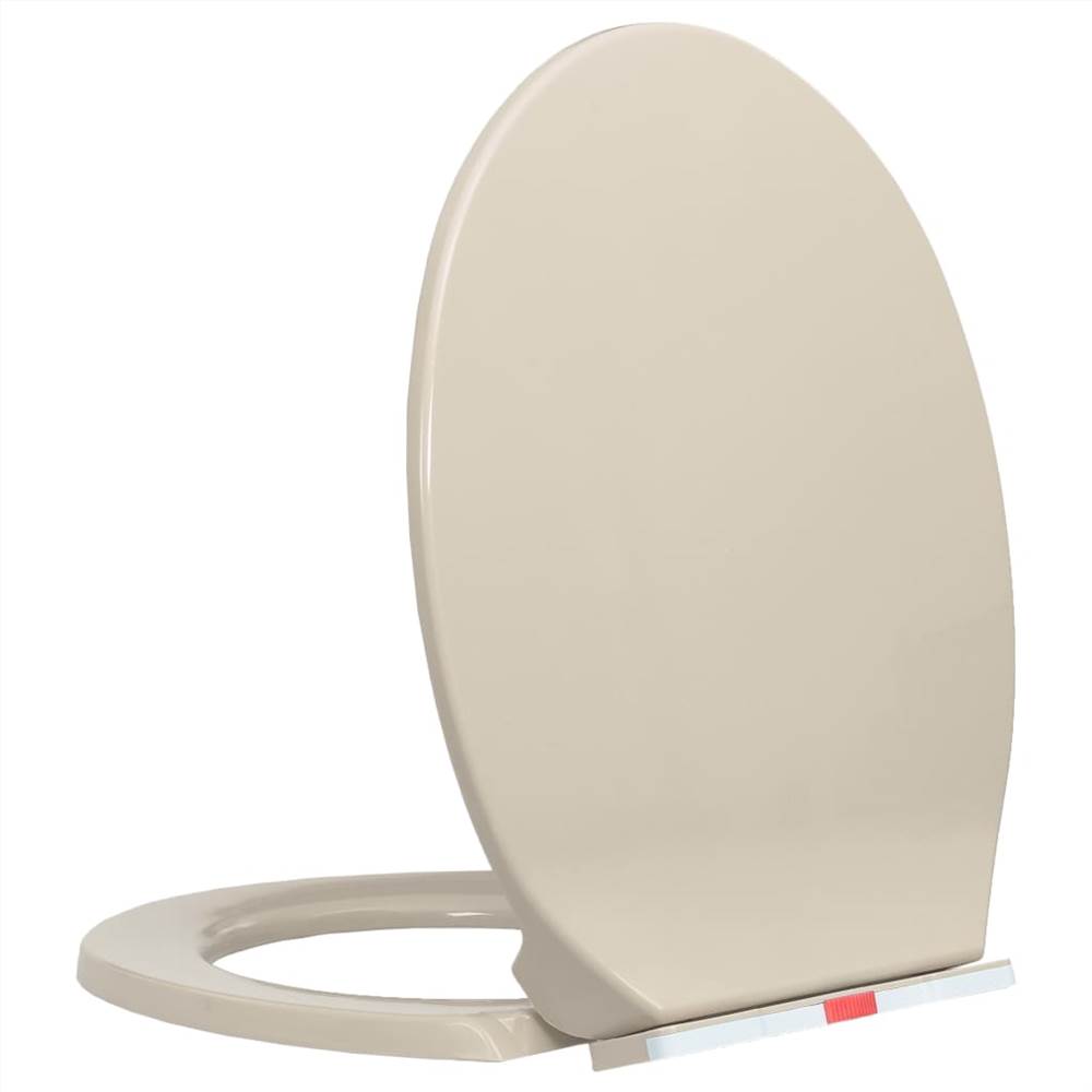 SoftClose Toilet Seat Quick Release Apricot Oval