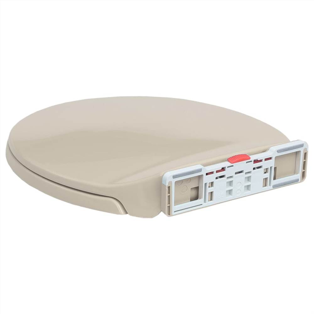SoftClose Toilet Seat Quick Release Apricot Oval