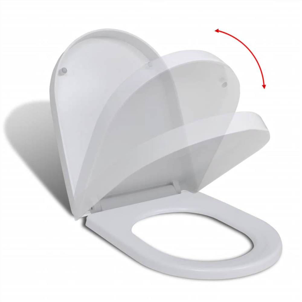 Soft-close Toilet Seat With Quick-release Design White Square 9 Soft-close Toilet Seat with Quick-release Design White Square