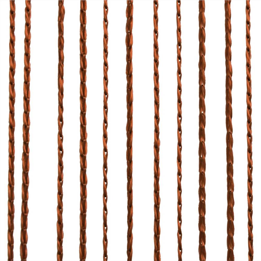 String Curtains 2 pcs 100x250 cm Brown