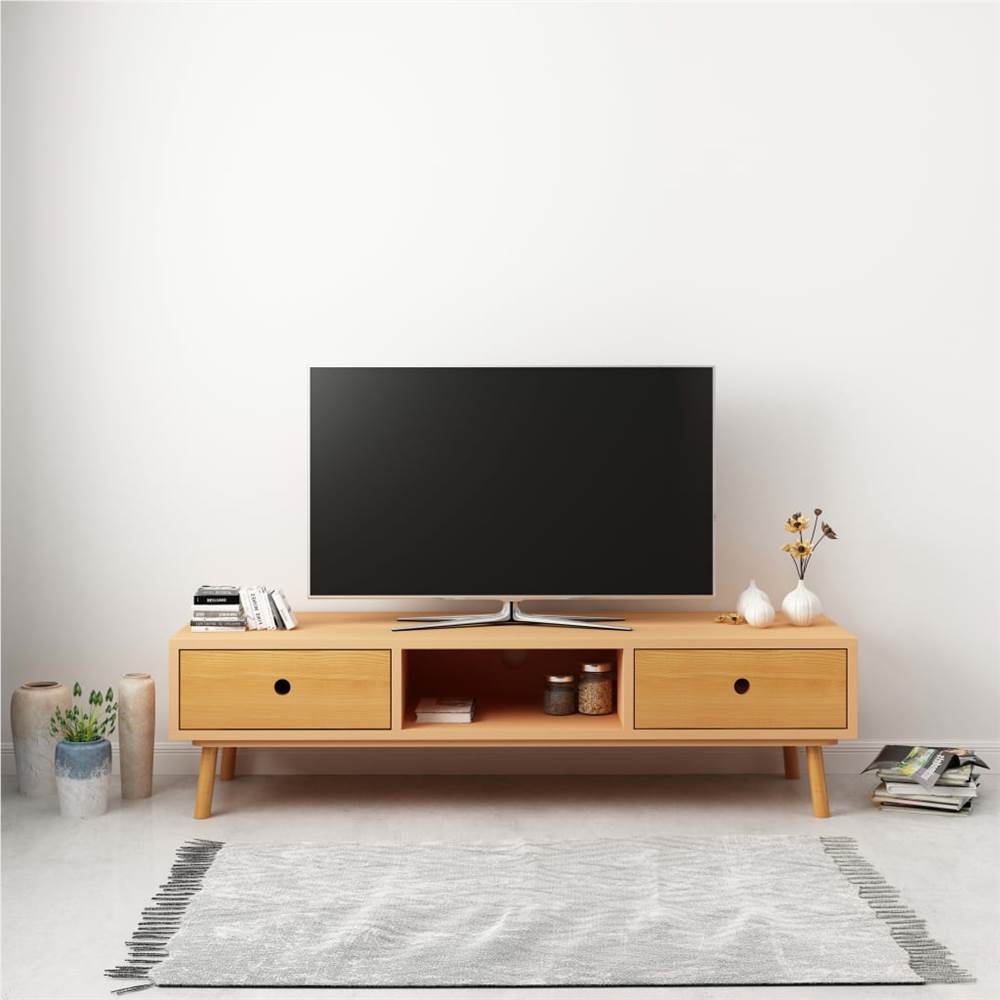 

TV Cabinet 120x35x35 cm Solid Pinewood