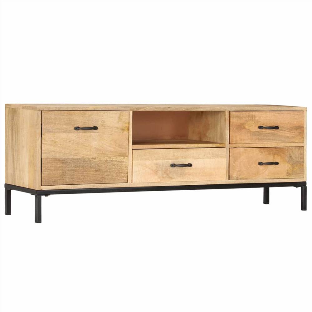 TV Cabinet 130x30x45 cm Solid Mango Wood