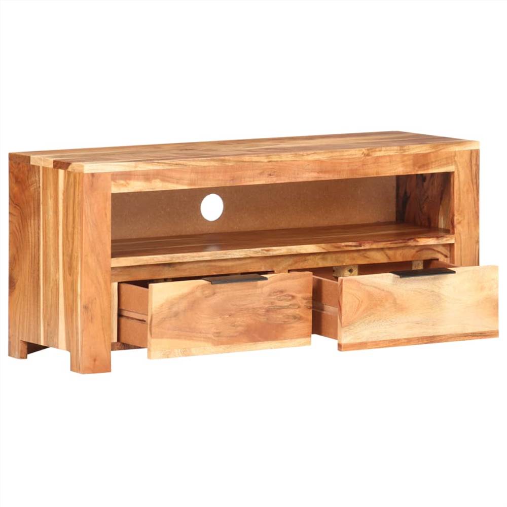 TV Cabinet 90x30x40 cm Solid Acacia Wood