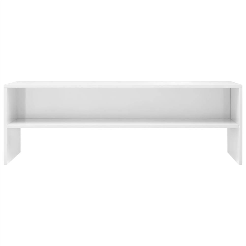 TV Cabinet High Gloss White 120x40x40 cm Chipboard