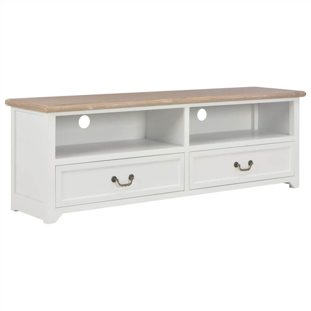 

TV Cabinet White 120x30x40 cm Wood