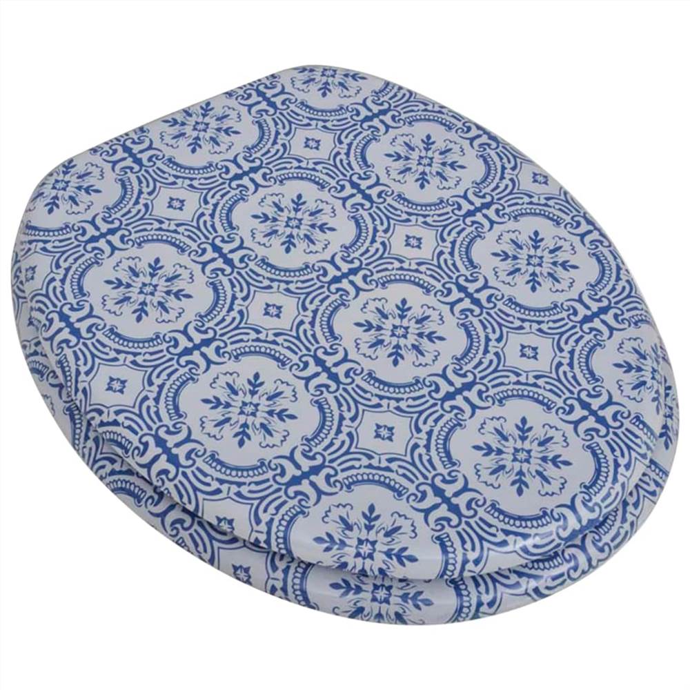 Toilet Seat With MDF Lid Porcelain Design 9 Toilet Seat with MDF Lid Porcelain Design