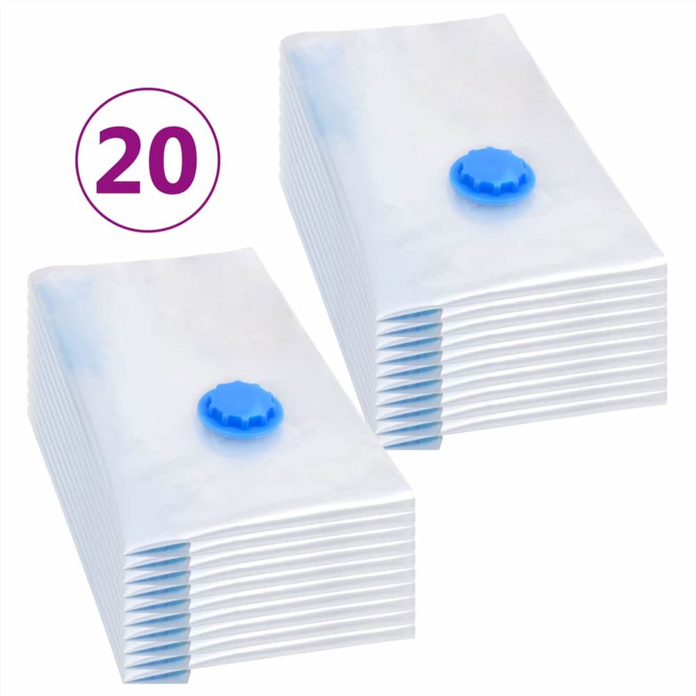 Vacuum Travel Storage Bags Clothing Bags 60x40 cm 20 pcs