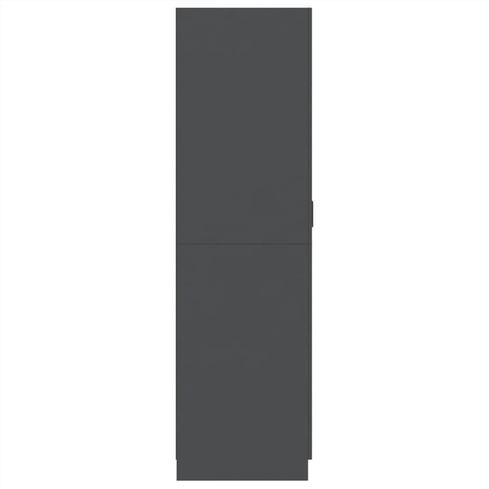 Wardrobe Grey 80x52x180 cm Chipboard