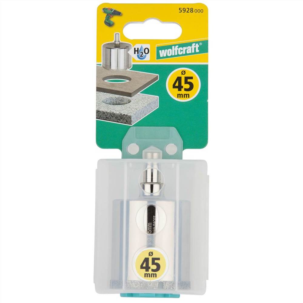 wolfcraft Diamond Hole Saw Ceramic 45 mm 5928000