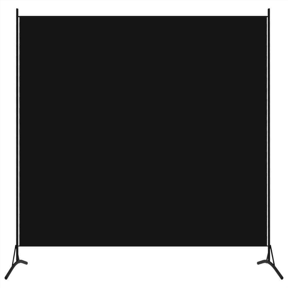 1-teiliger Raumteiler Schwarz 175x180 cm