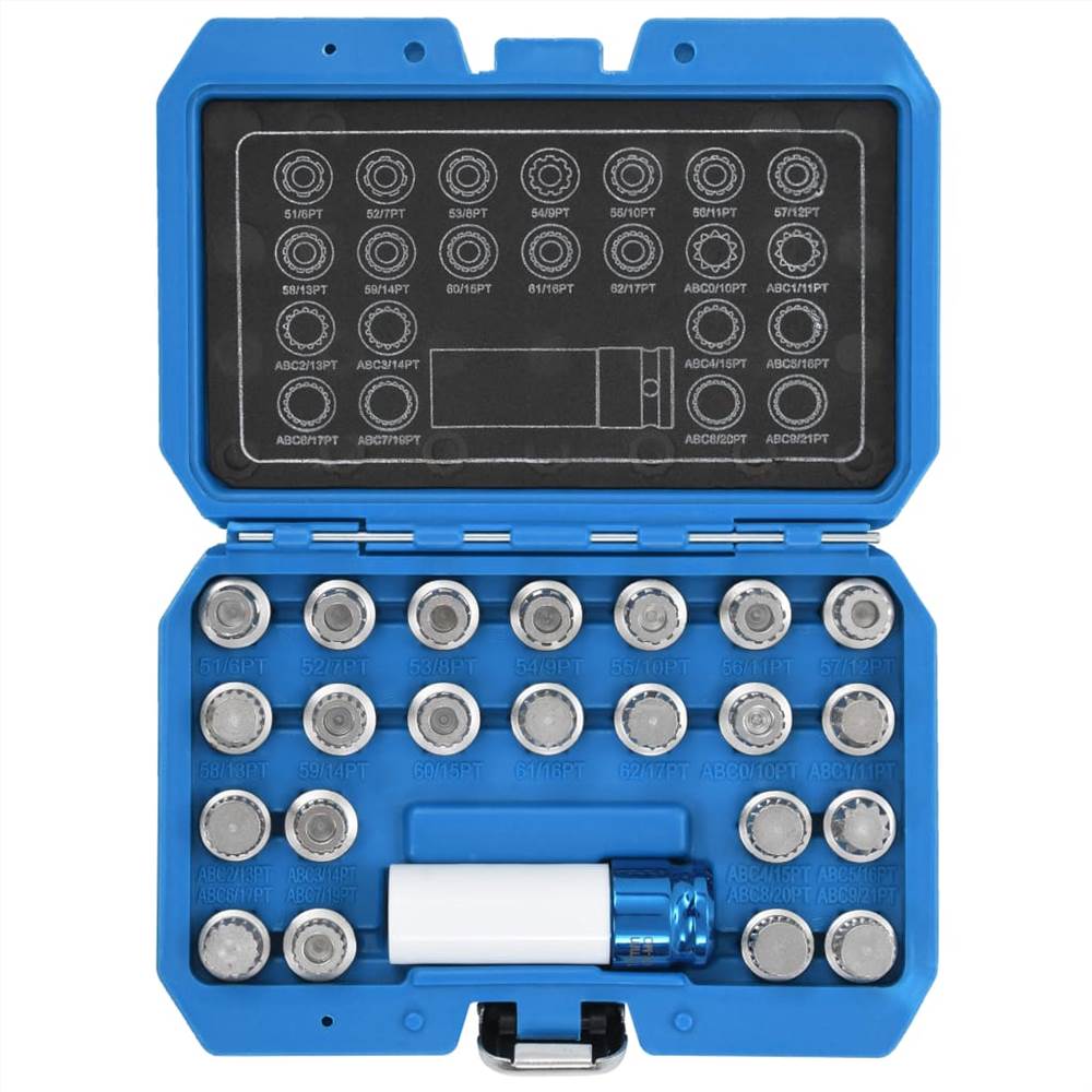 23 Piece Rim Lock Socket Set for VAG