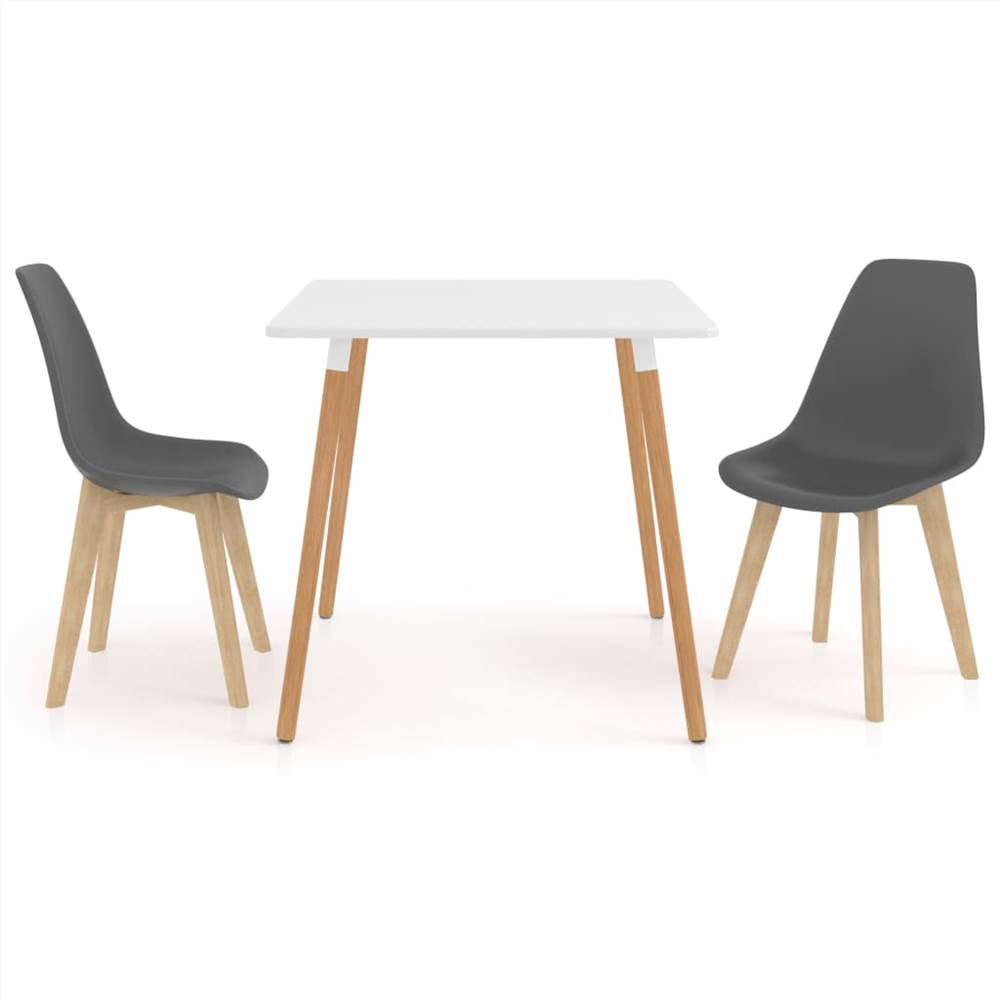 

3 Piece Dining Set Grey