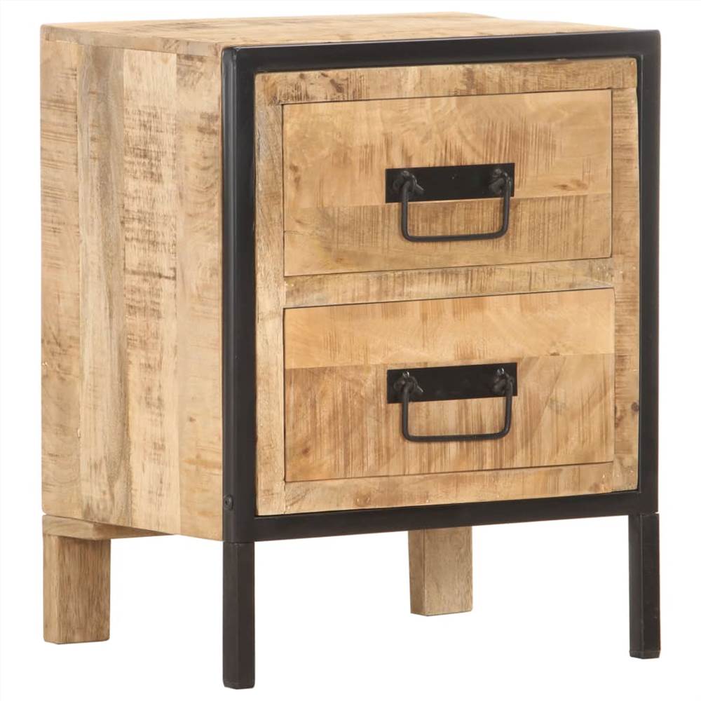 

Bedside Cabinet 40x30x50 cm Rough Mango Wood