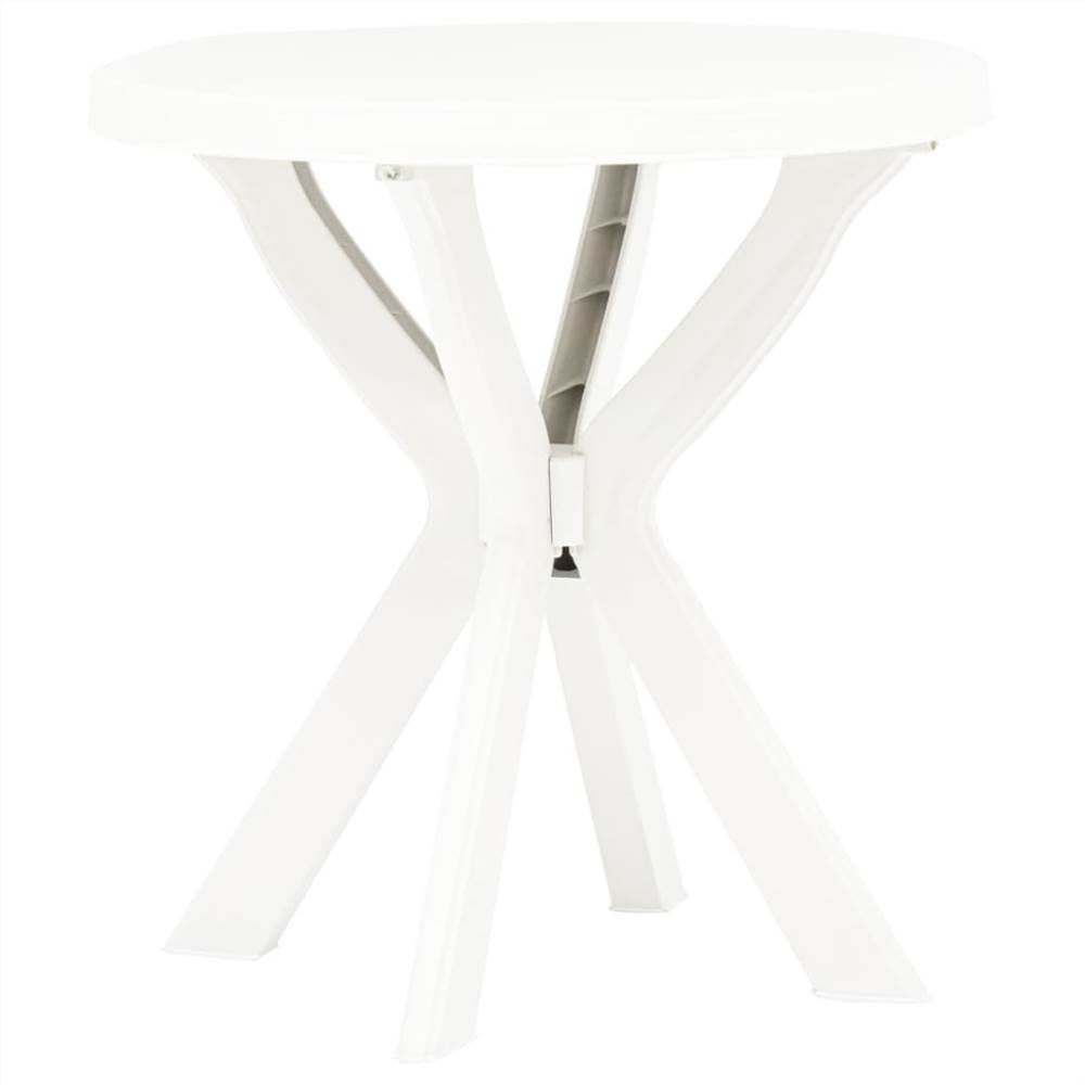 

Bistro Table White Ø70 cm Plastic
