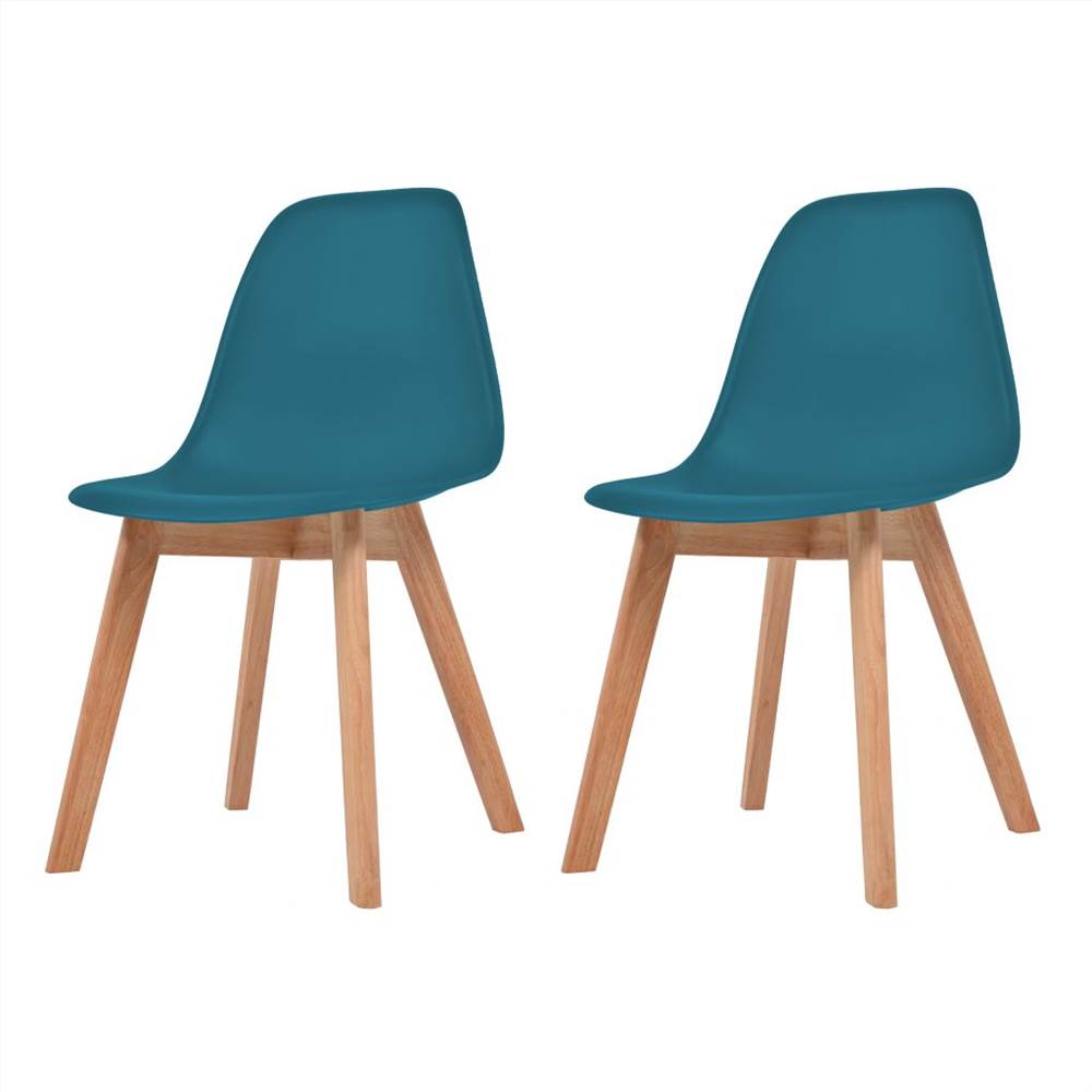 Dining Chairs 2 pcs Turquoise Plastic