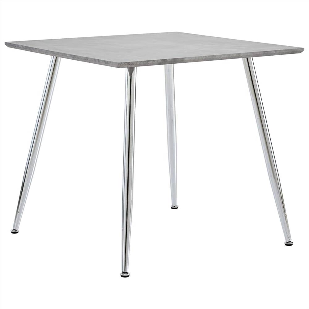 

Dining Table Concrete and Silver 80.5x80.5x73 cm MDF