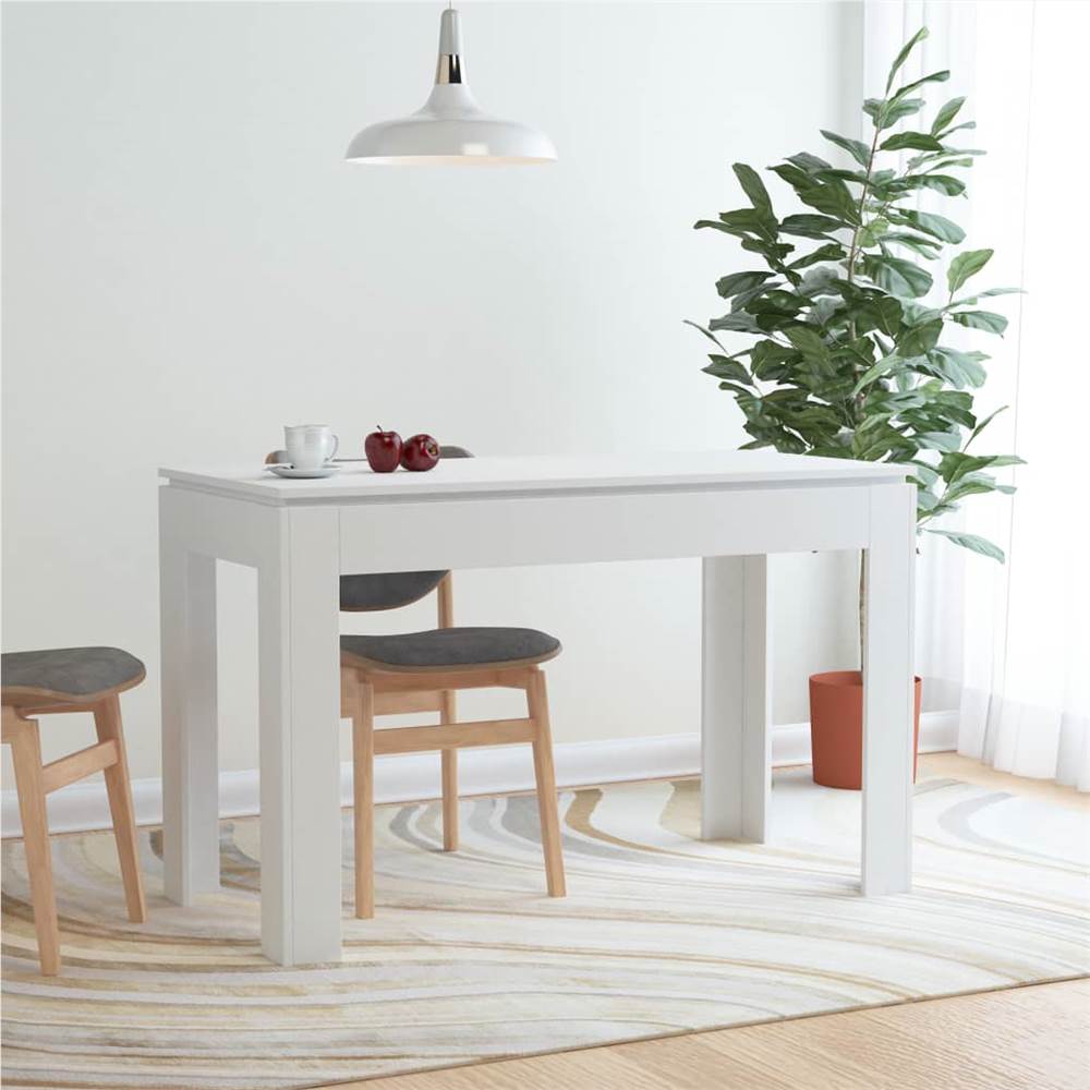 

Dining Table White 120x60x76 cm Chipboard