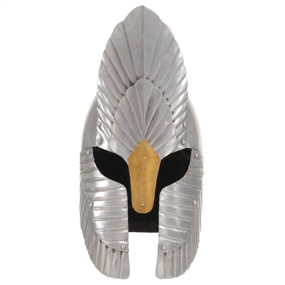 Fantasy Medieval Knight Helmet Replica LARP Silver Steel