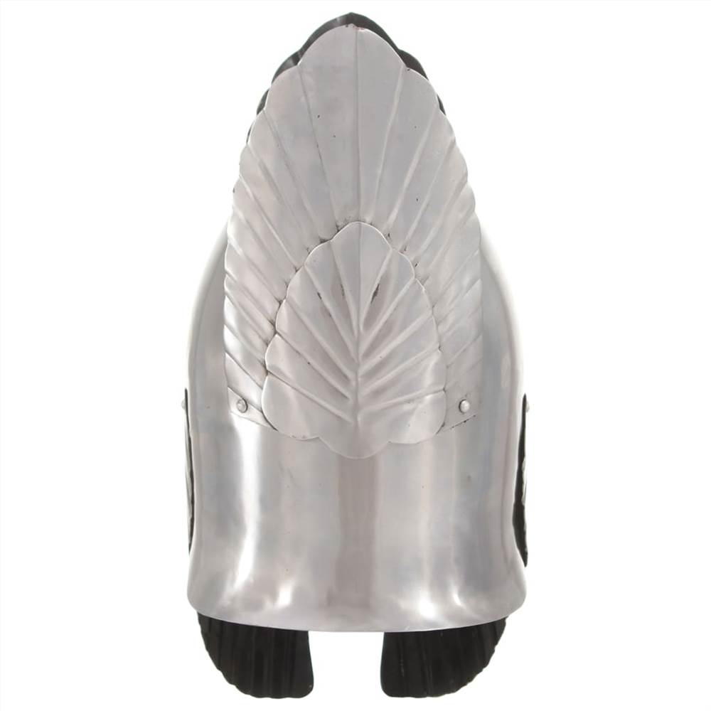 Fantasy Medieval Knight Helmet Replica LARP Silver Steel