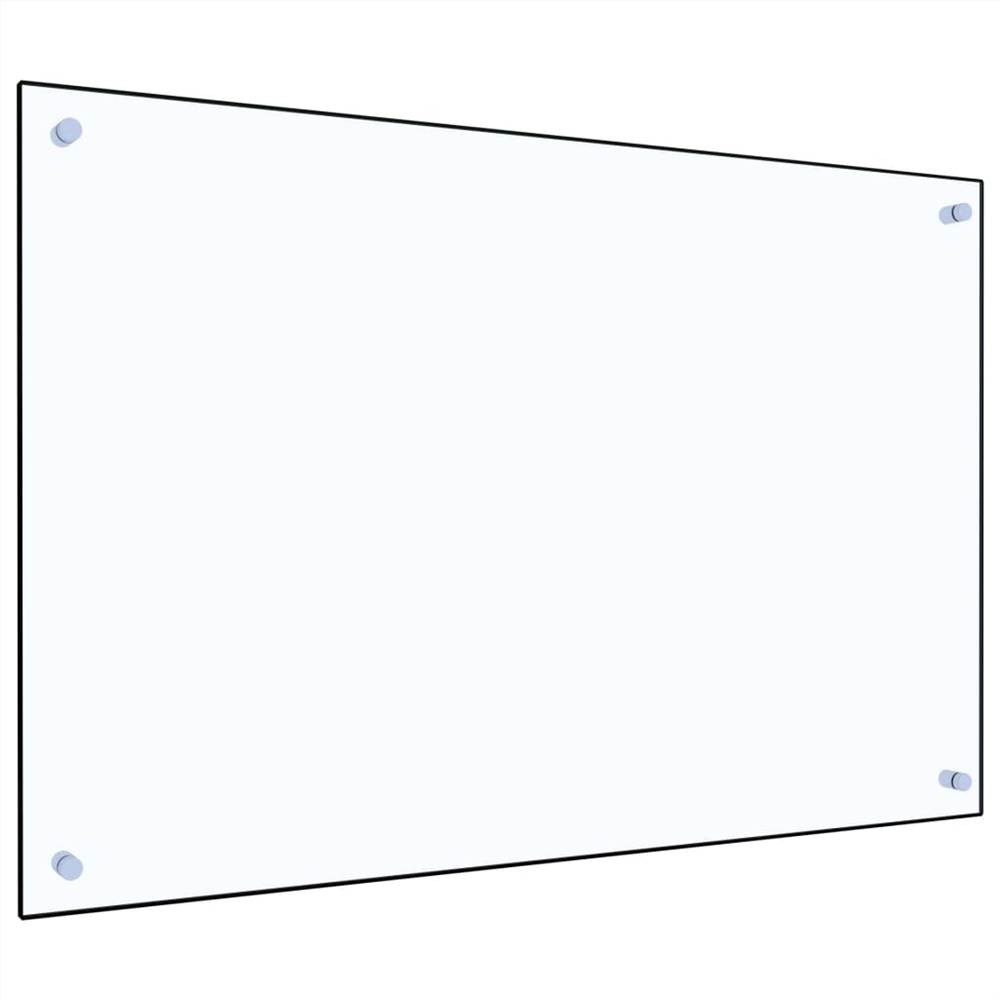 Kitchen Backsplash Transparent 90x60 cm Tempered Glass