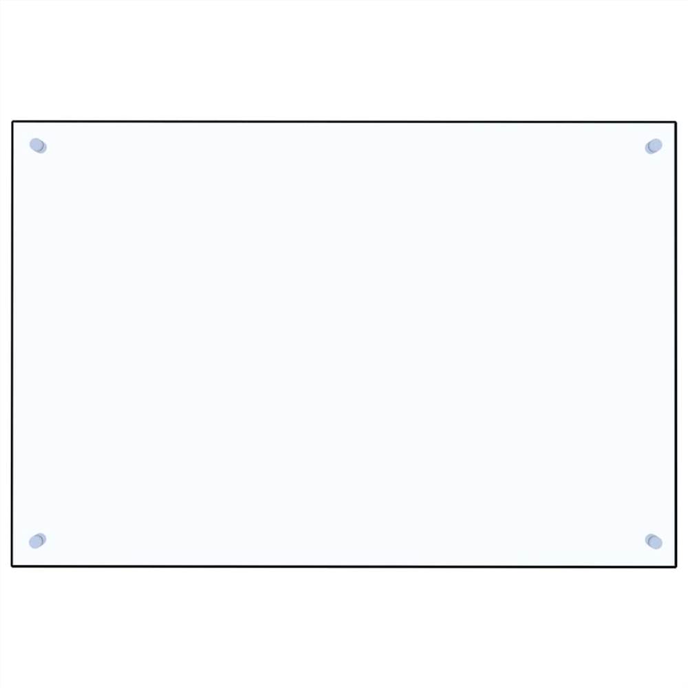 Kitchen Backsplash Transparent 90x60 cm Tempered Glass