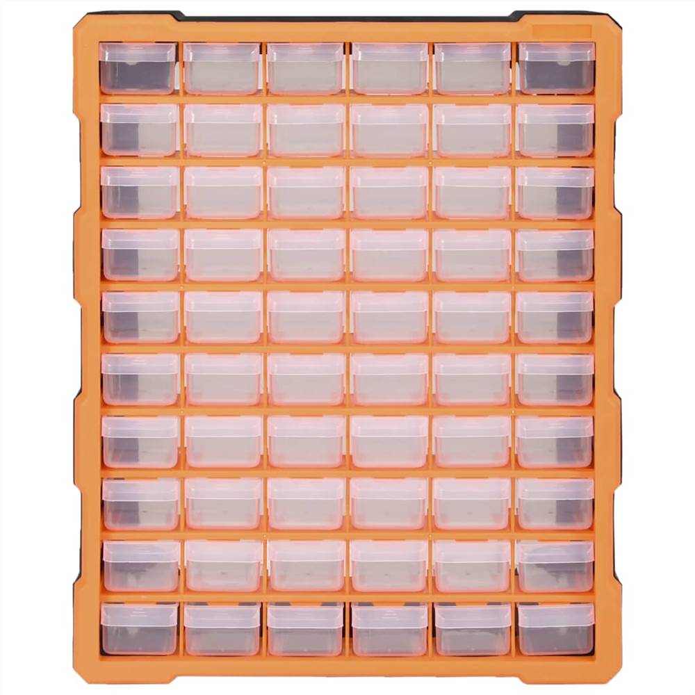 Multi-drawer Organiser With 60 Drawers 38x16x47.5 Cm 11 Multi-drawer Organiser with 60 Drawers 38x16x47.5 cm