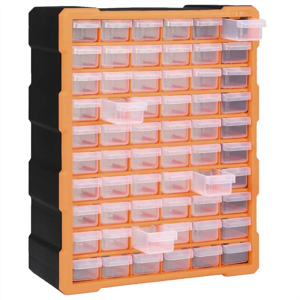 Multi-drawer Organiser With 60 Drawers 38x16x47.5 Cm 14 Multi-drawer Organiser with 60 Drawers 38x16x47.5 cm