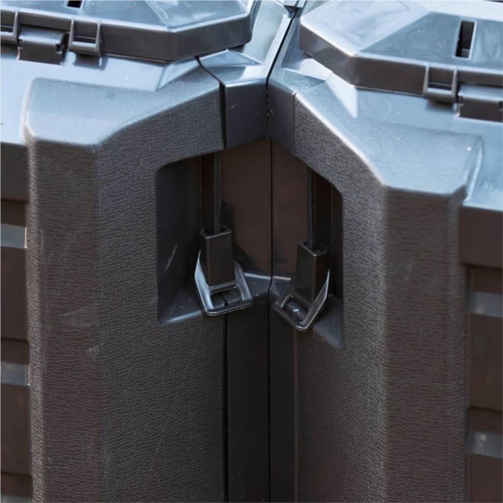 Nature Compost Bin Black 1200 L 6071483