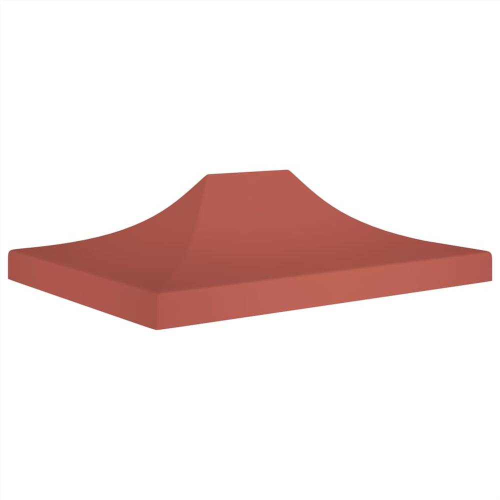 Party Tent Roof 4.5x3 m Terracotta 270 g/m²
