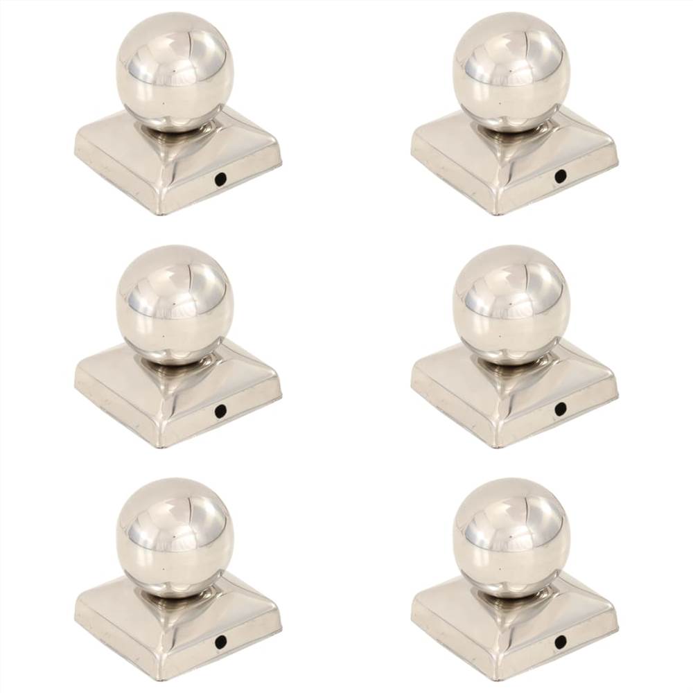 

Post Caps 6 pcs Globe Final Stainless Steel 71x71 mm