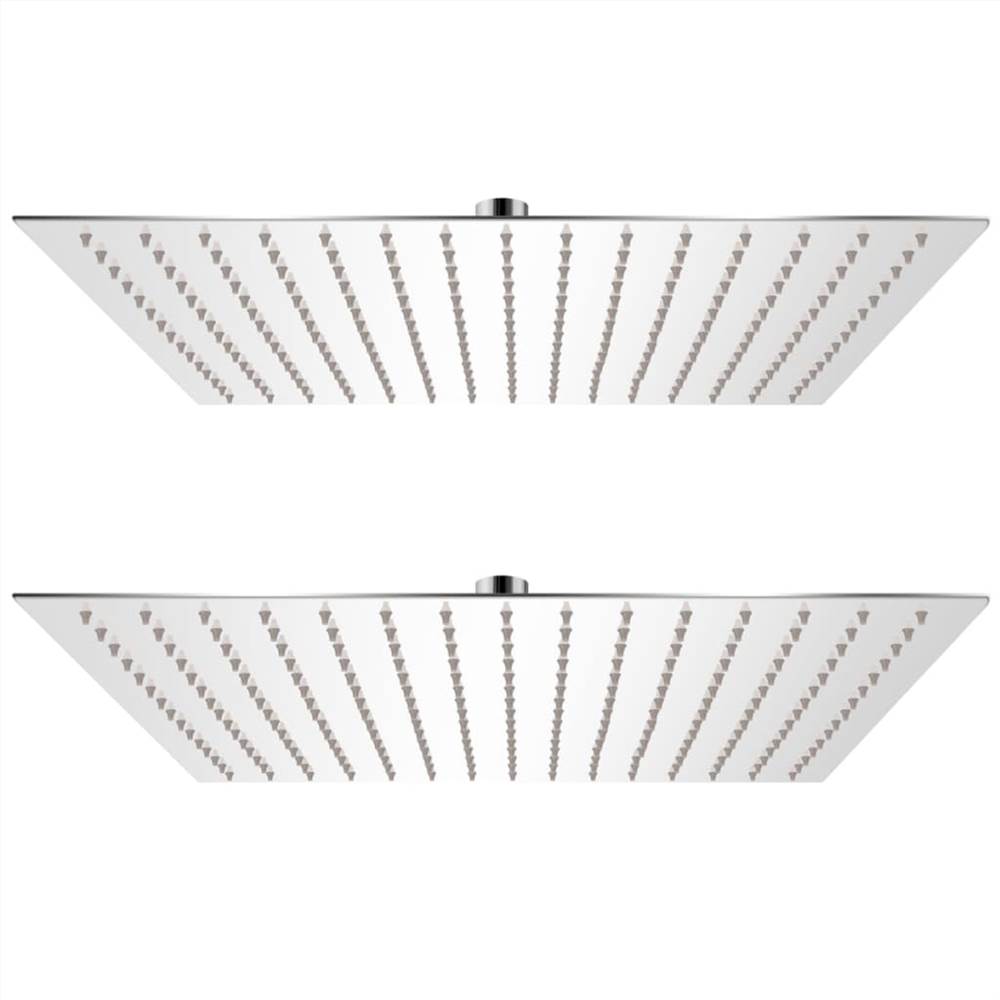 

Rain Shower Head 2 pcs Stainless Steel 40x40 cm