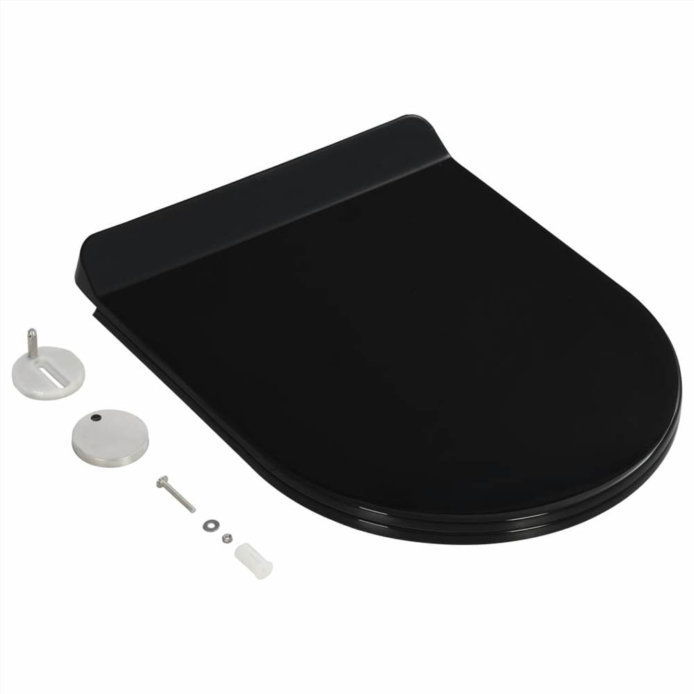 Softclose Toilet Seat with Quickrelease Design Black