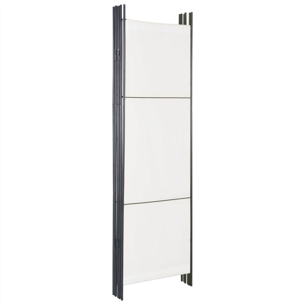 6-Panel Room Divider White 300x180 cm