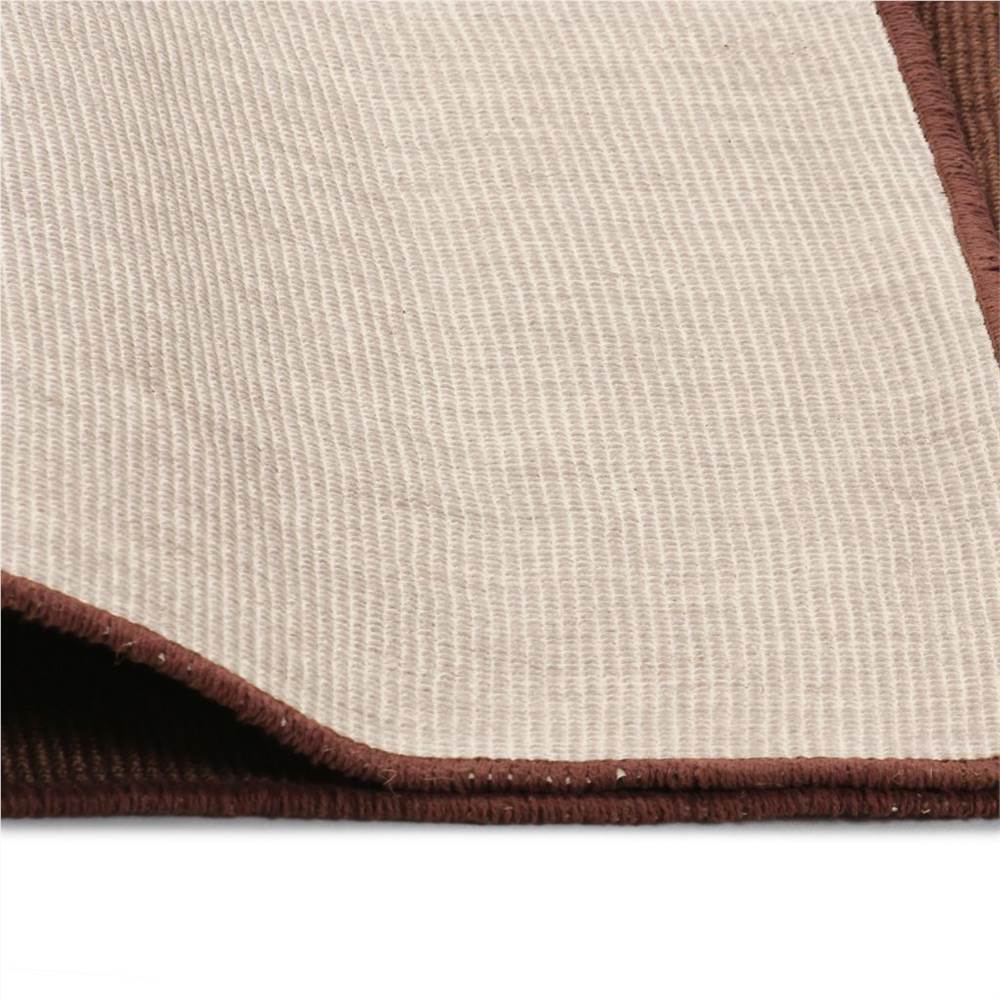 Area Rug Jute with Latex Backing 70x130 cm Dark Brown