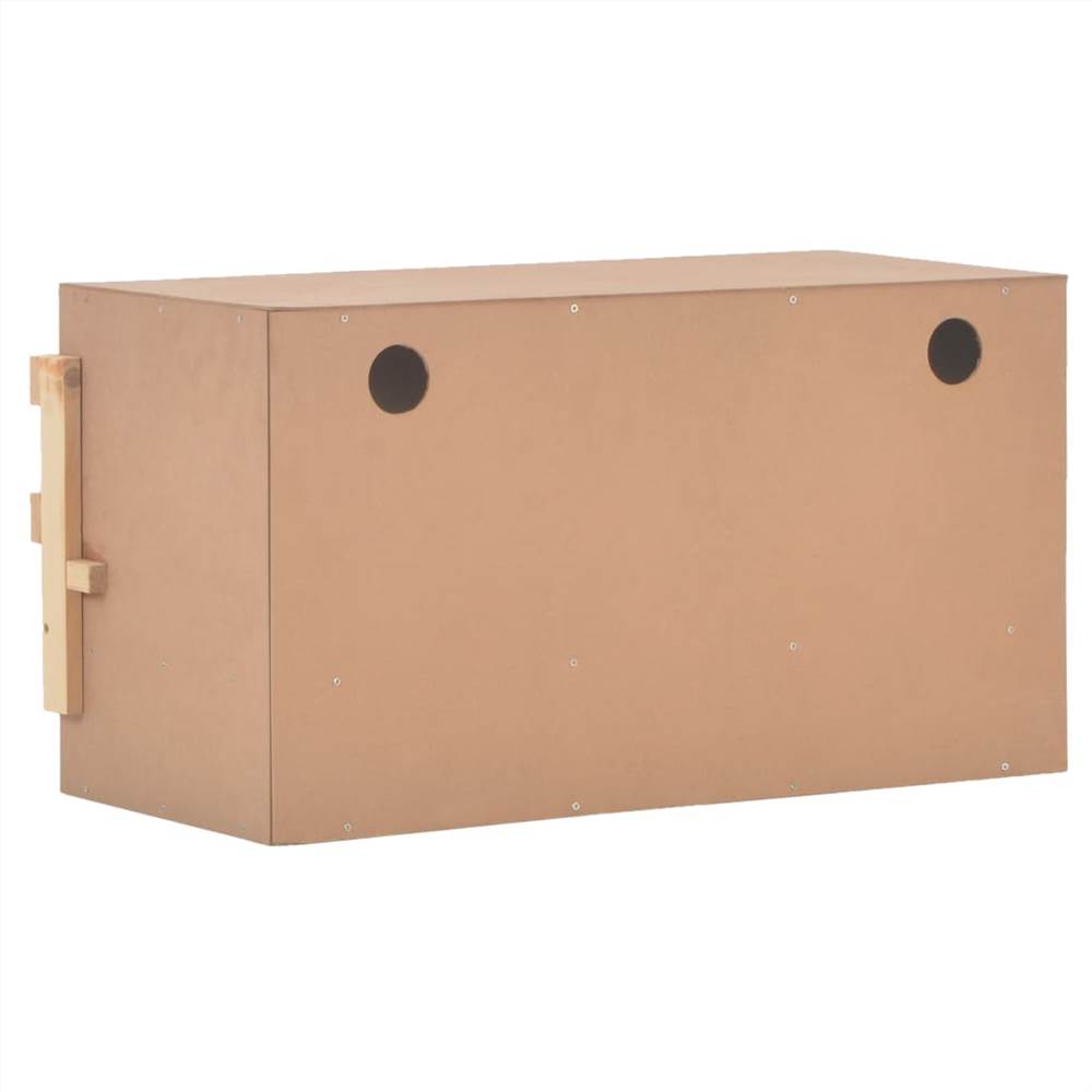Chicken Laying Nest 3 Compartments 72x33x38 cm Solid Pine Wood
