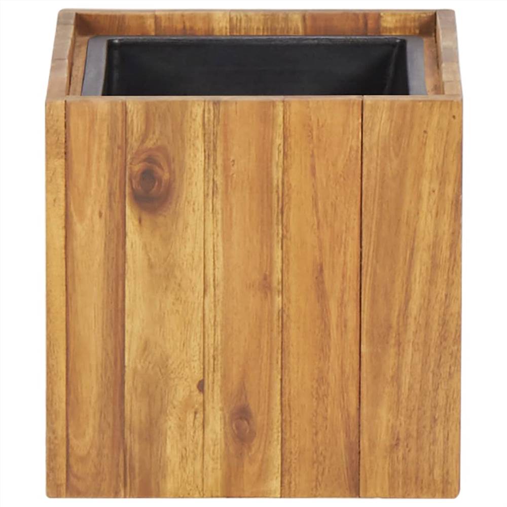 Garden Raised Bed Pot 24,5x24,5x24,5 cm Solid Acacia Wood