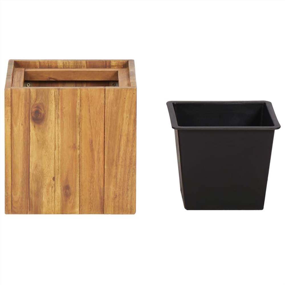 Garden Raised Bed Pot 24,5x24,5x24,5 cm Solid Acacia Wood
