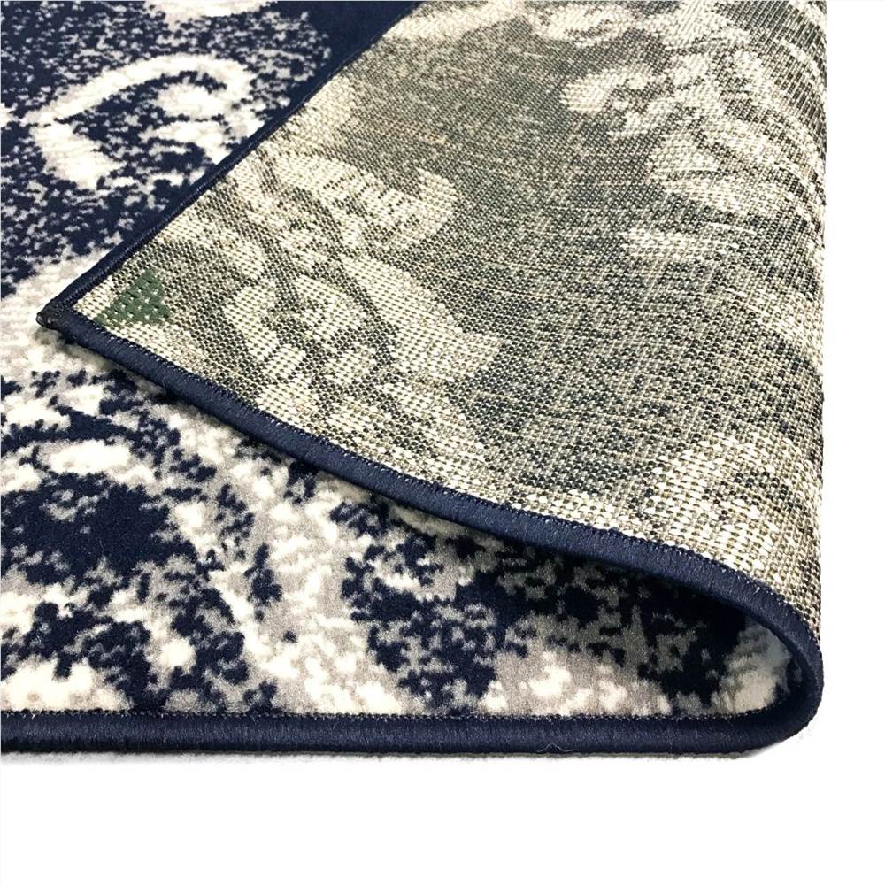 Modern Rug Paisley Design 140x200 cm Beige/Blue