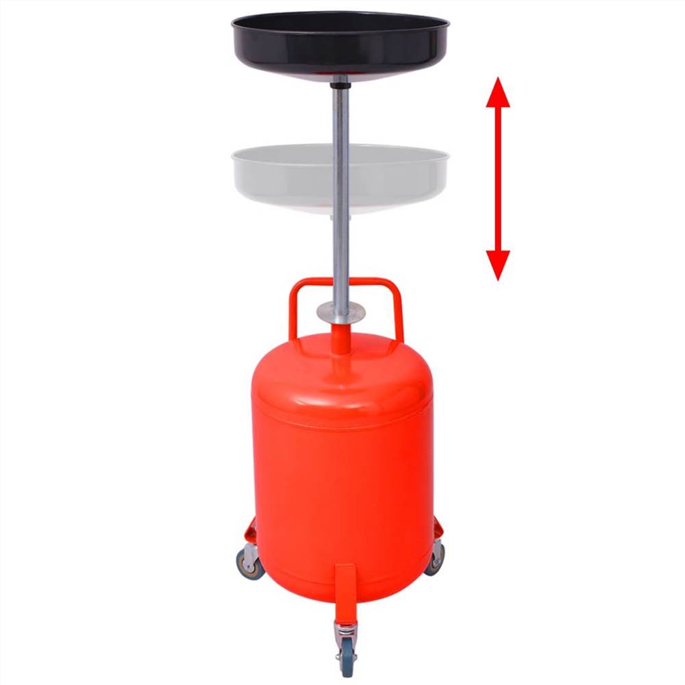 Waste Oil Drainer 49.5 L Steel Red