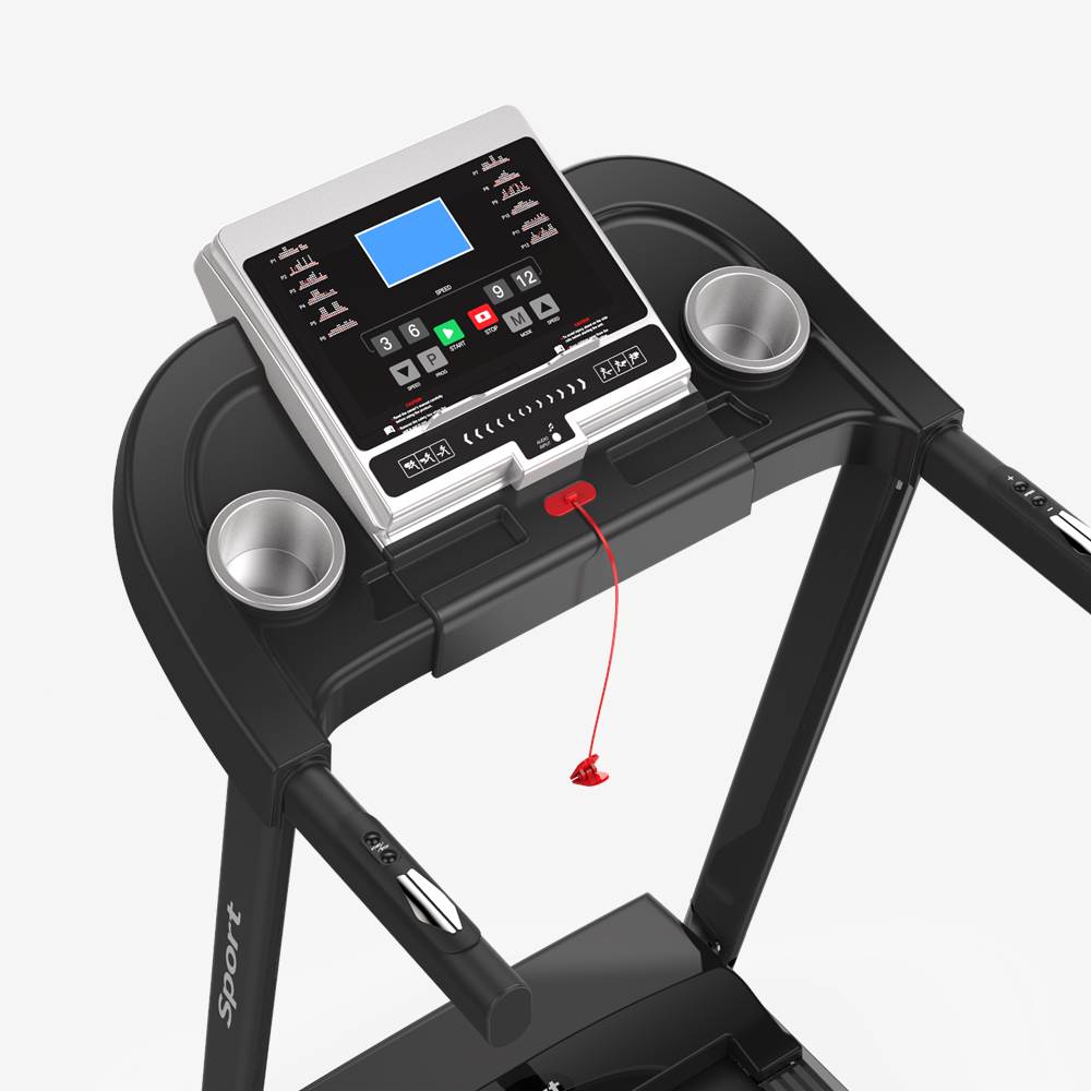 可折叠跑步机 - 黑色，Folding Treadmill