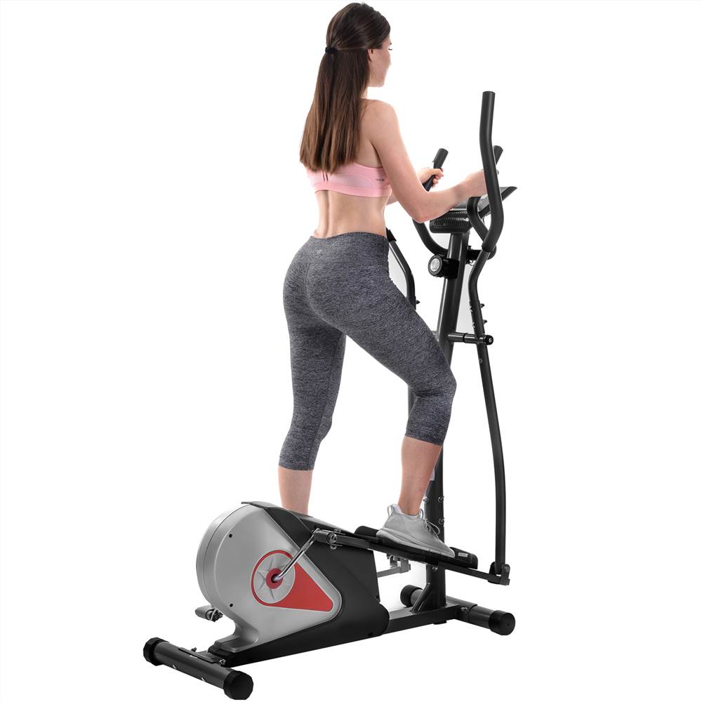 Elliptical Machine Trainer Magnetic Smooth Quiet Driven with LCD Monitor, Home Use