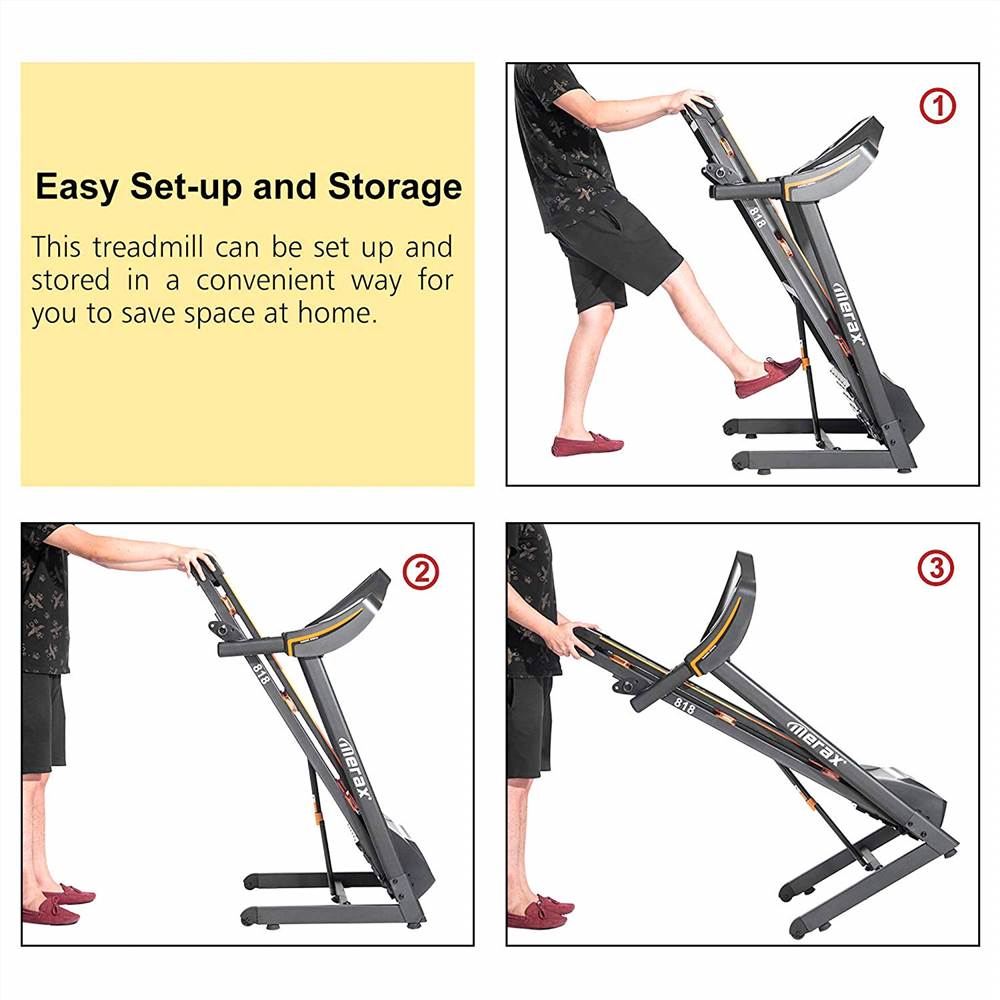 Merax New 2.25HP ElectricTreadmill Folding Motorized Running Machine w/Cushion