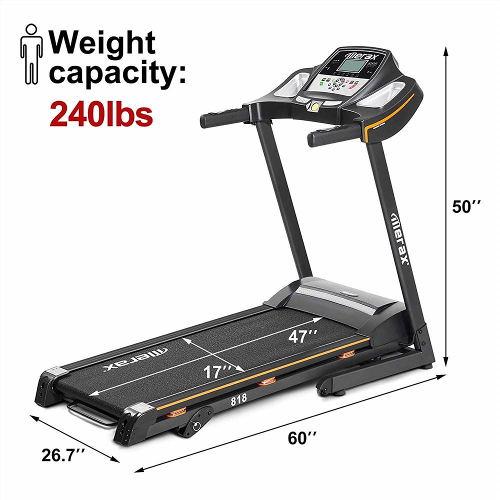 Merax New 2.25HP ElectricTreadmill Folding Motorized Running Machine w/Cushion