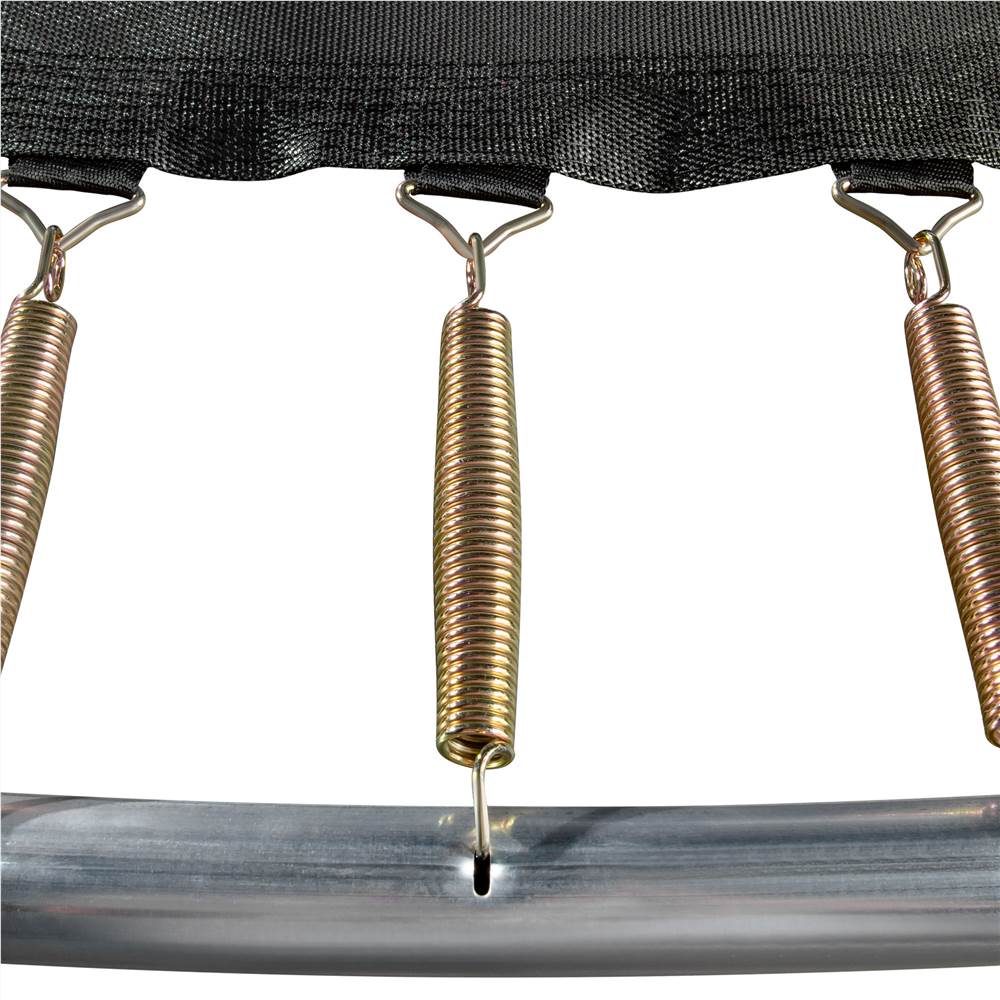 16FT Trampoline For Kids With Safety Enclosure Net, Ladder And 12 Wind Stakes, Round Outdoor Recreational Trampoline - Blue 17 16FT Trampoline for Kids with Safety Enclosure Net, Ladder and 12 Wind Stakes, Round Outdoor Recreational Trampoline