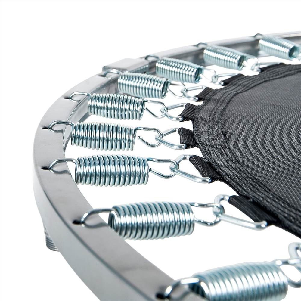 36" Kids Trampoline with Handrail, Mini Toddler Trampoline w/ Safety Padded Cover for Indoor Outdoor Cardio Exercise