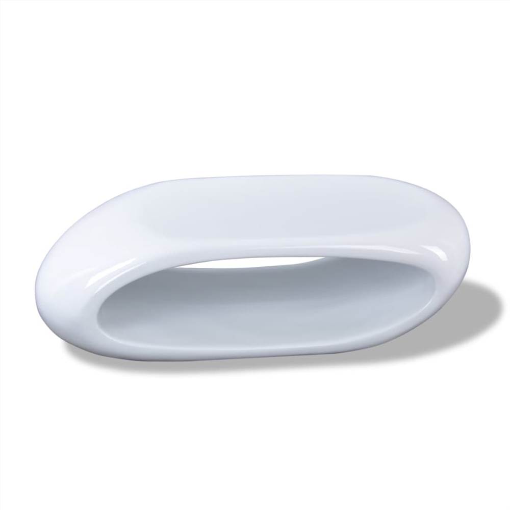 Coffee Table Fibre Glass High Gloss White