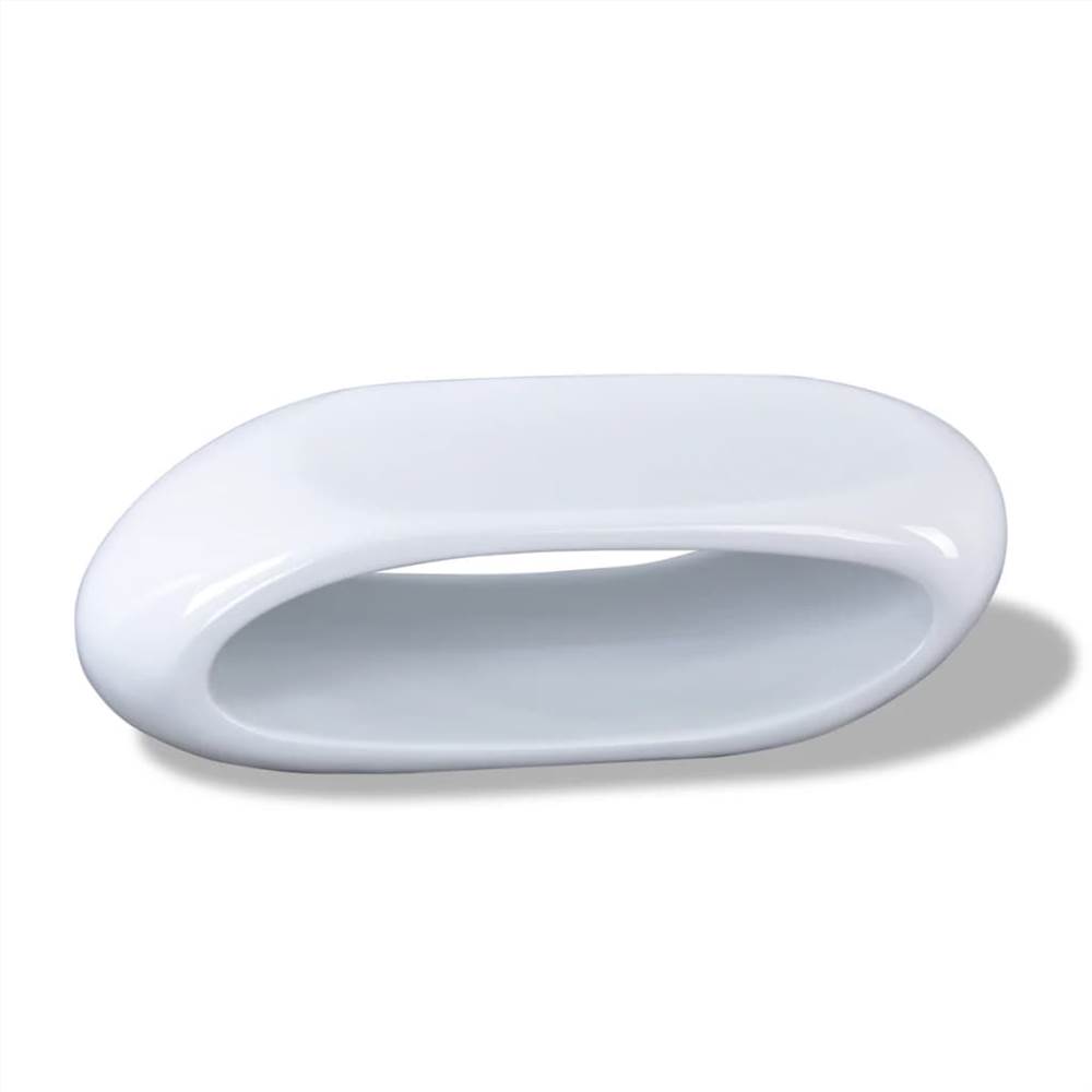 Coffee Table Fibre Glass High Gloss White