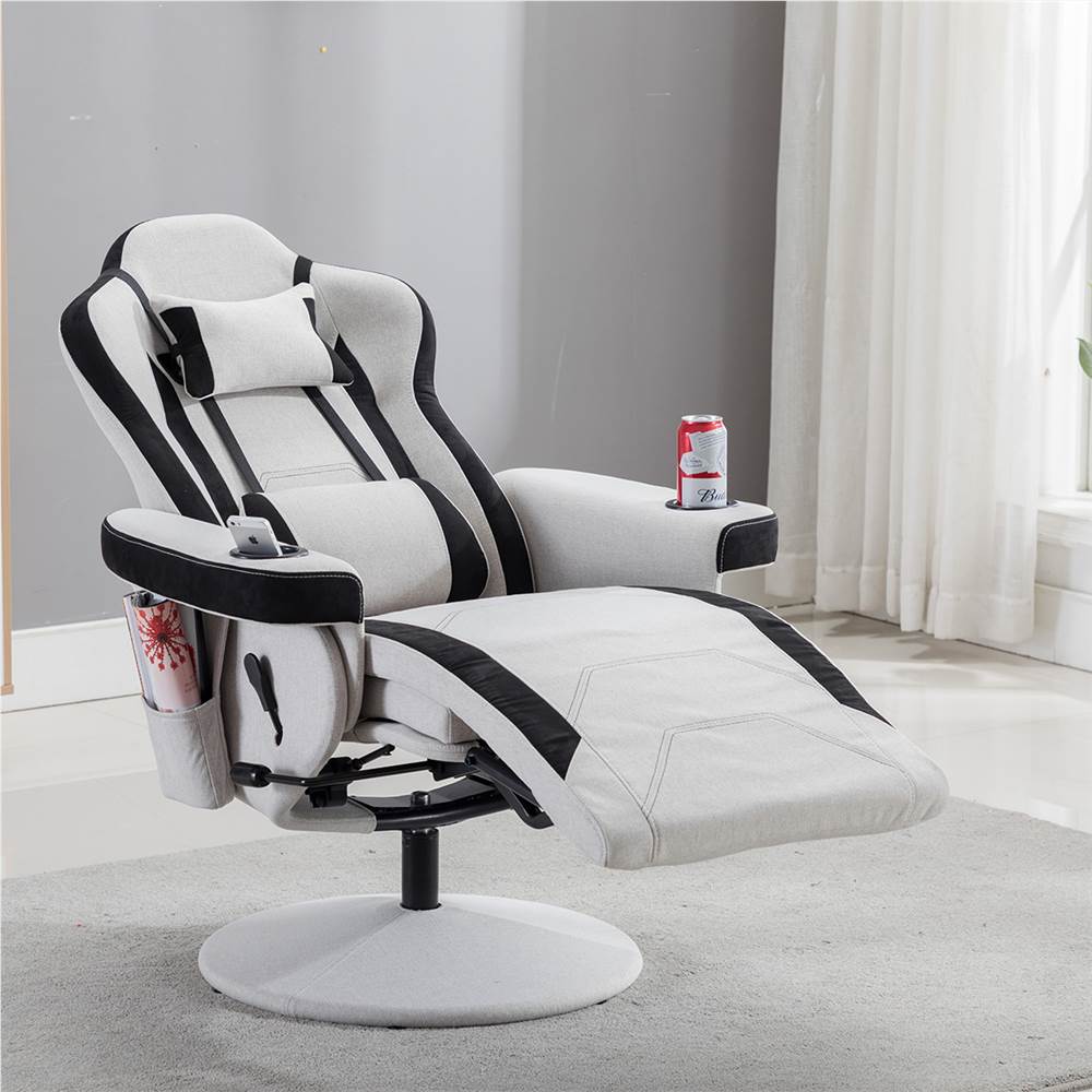 Gaming Chair/Reclining Gaming Chair/Adjustable headrest and lumbar support